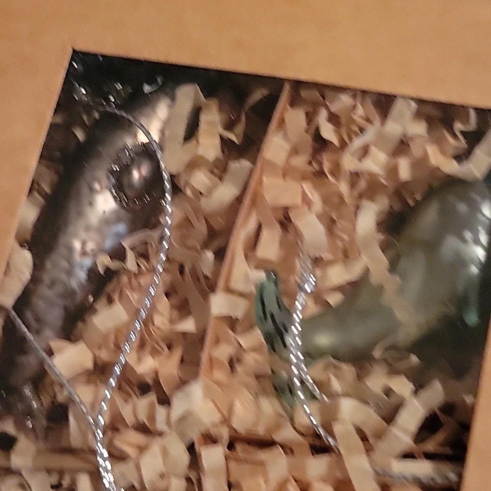 Paper Source Silver Sealife Ornaments - Set of 4 New